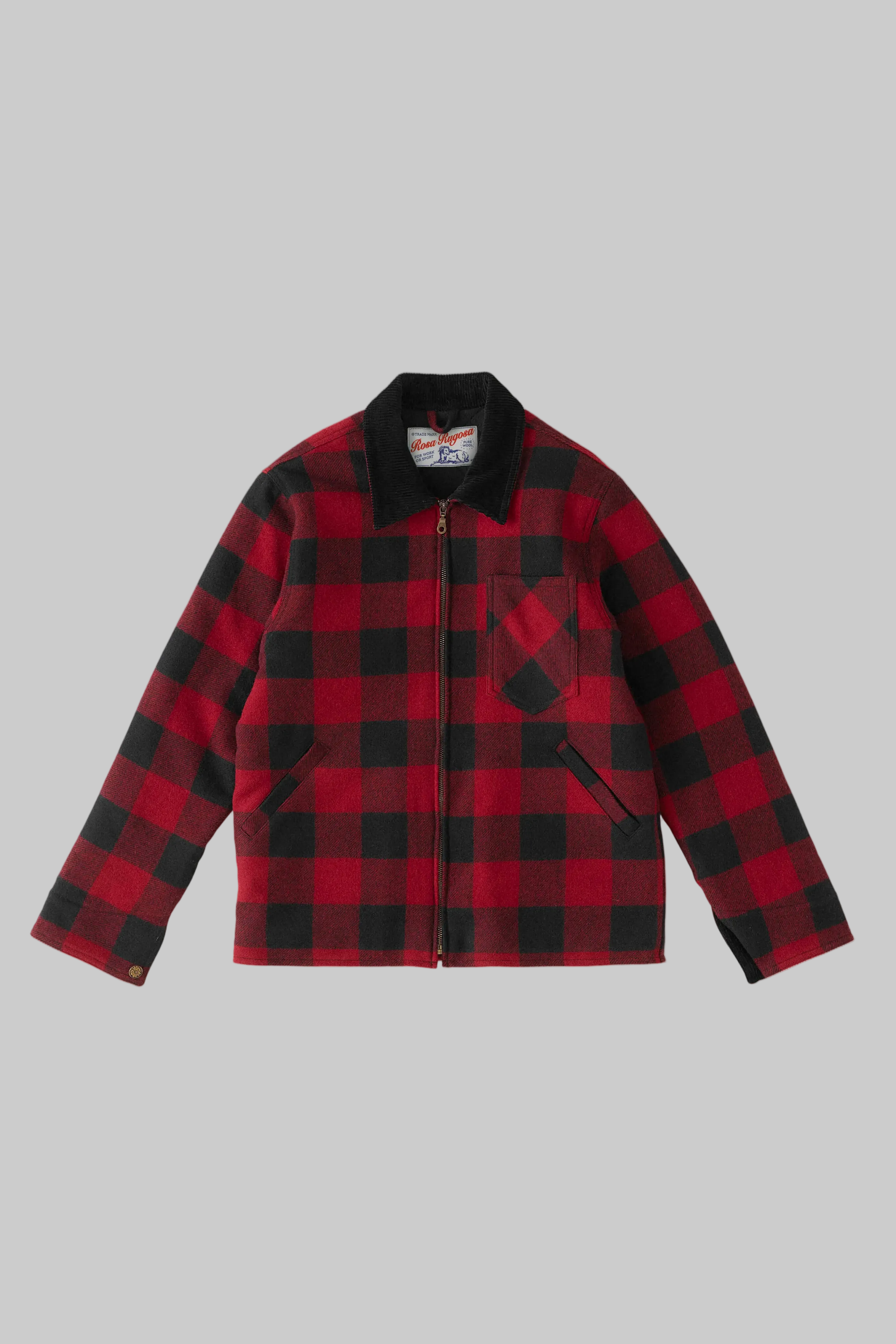 Gwynne Wool Zip Jacket — Red Flannel Wool Jacket | Rosa Rugosa